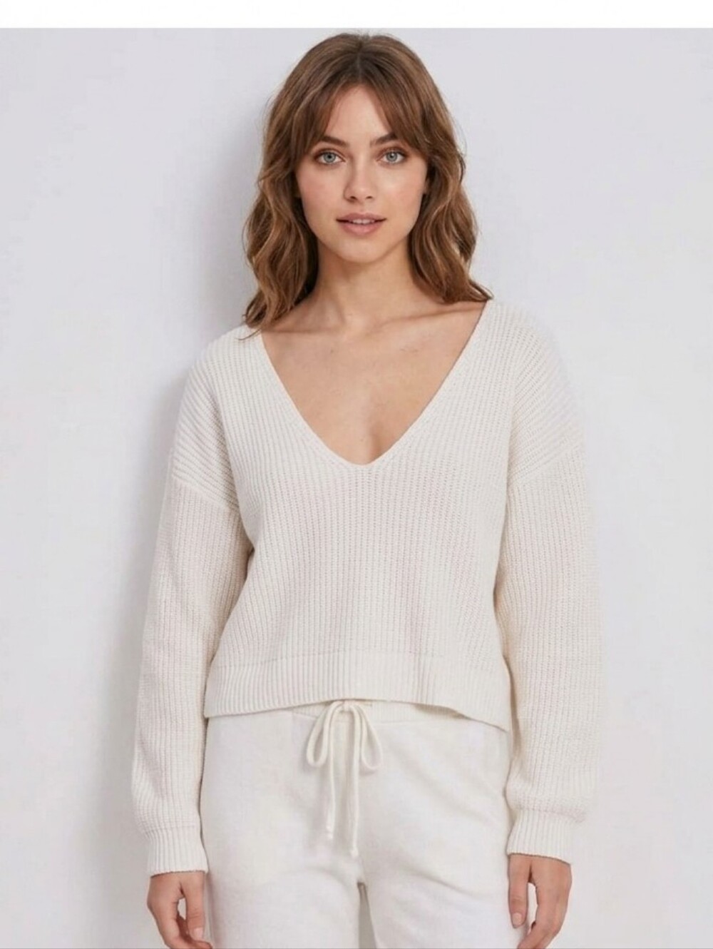 LUNYA Organic Cotton Silk Reversible Pullover